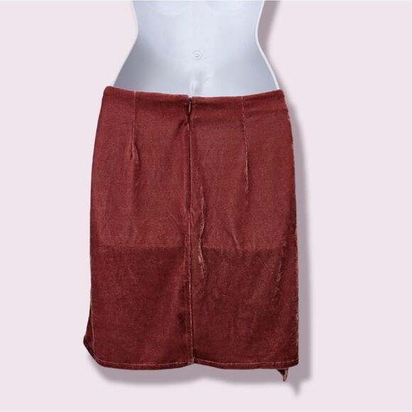 Tularosa Wrap Style Velvet Tixture Skirt Size S - Picture 3 of 5